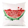 Fruit And Vegetable Hand-Painted Series Digital Printing Short Plush Pillow Covers For Car Sofa Office Cushion Cover Home Goods