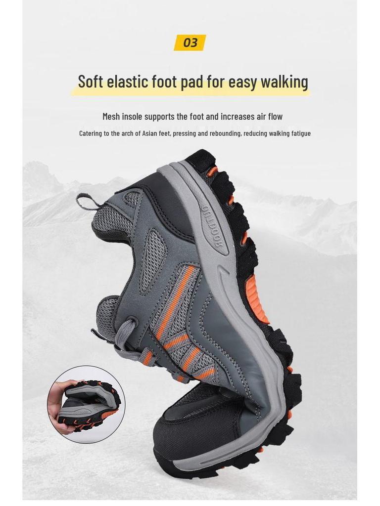 Oddychające Antypoślizgowe Buty Turystyczne: Wszechstronne, miękkie obuwie z niską cholewką dla kobiet i mężczyzn na jesień/zimę