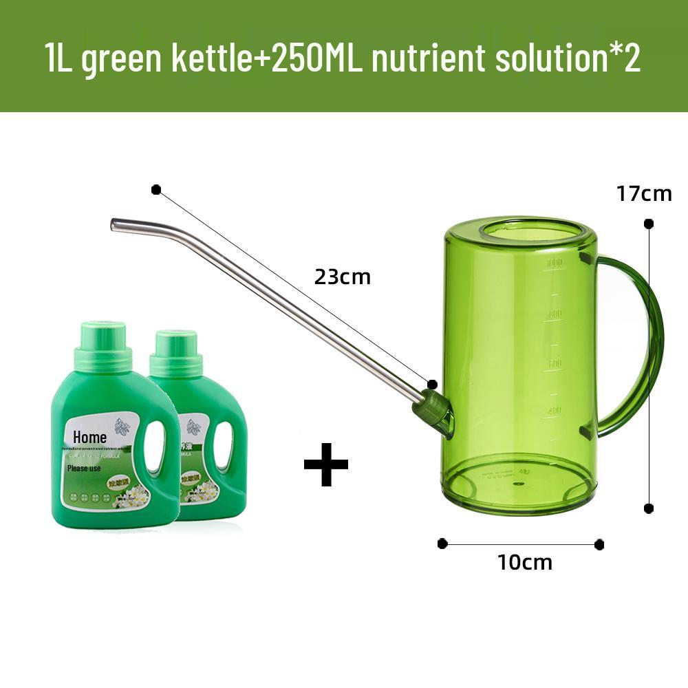 Arrosoir Transparent Grande Capacité en Acier Inoxydable avec Bec Long pour le Jardinage.
