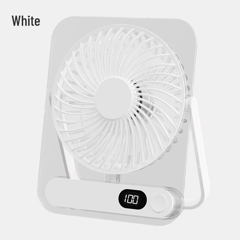 Ultra-Thin USB Rechargeable Desktop Fan with Strong Wind