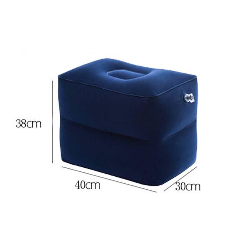 Travel Inflatable Three-layer Foot Pillow Adjustable Inflatable Footrest Sleep Sit Long-distance Train Car Foot Rest Footstool