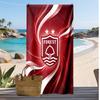 Asciugamano da Spiaggia con Stampa Calcio Nottingham Forest, Asciugamano Grande Morbido Asciugatura Rapida per Spiaggia Campeggio Nuoto