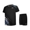 Li Ning Badminton Collection Badminton Jersey Set Unisex Black AATV065-1