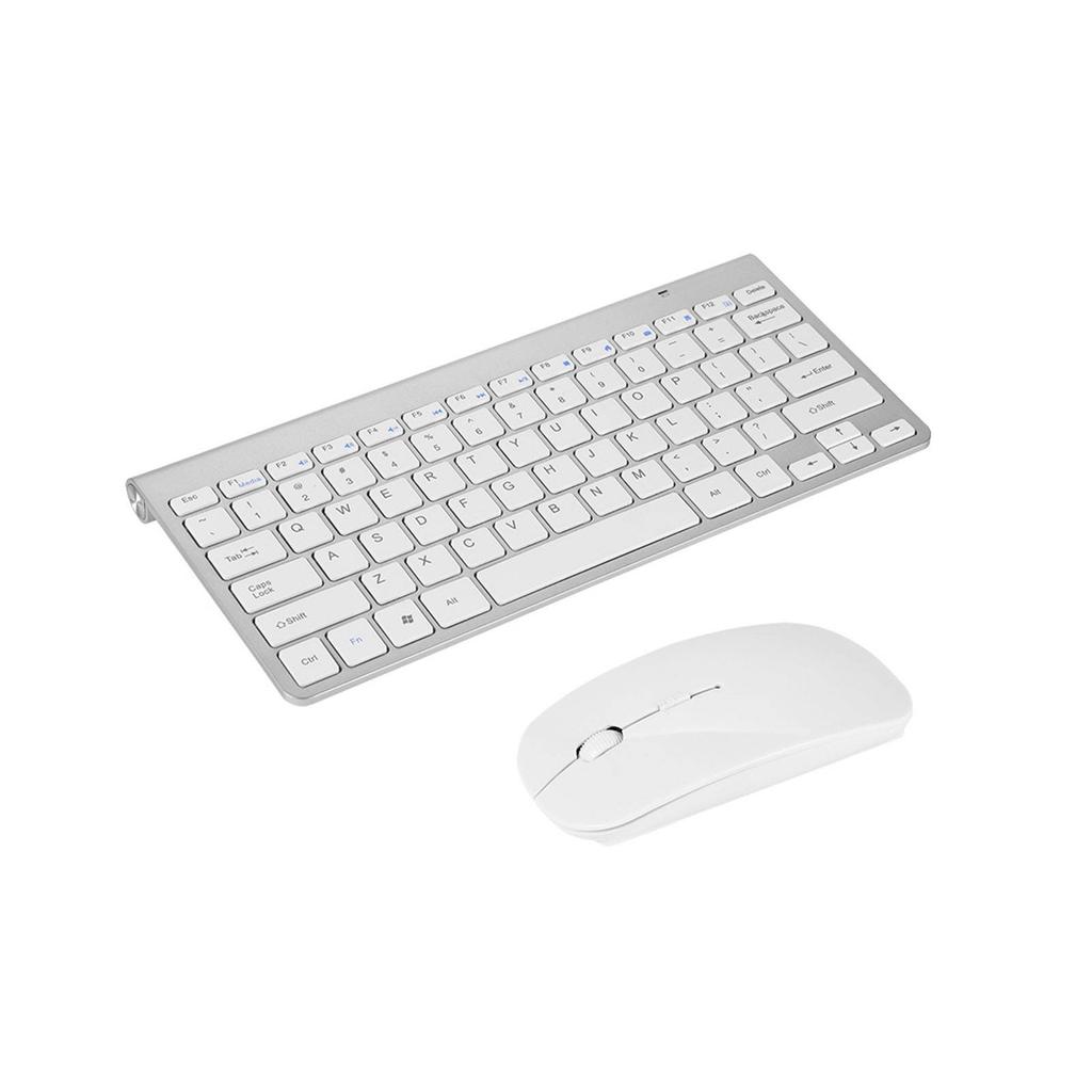 Slim 2.4GHz Wireless Keyboard and Mouse Kit for Desktop Laptop Black