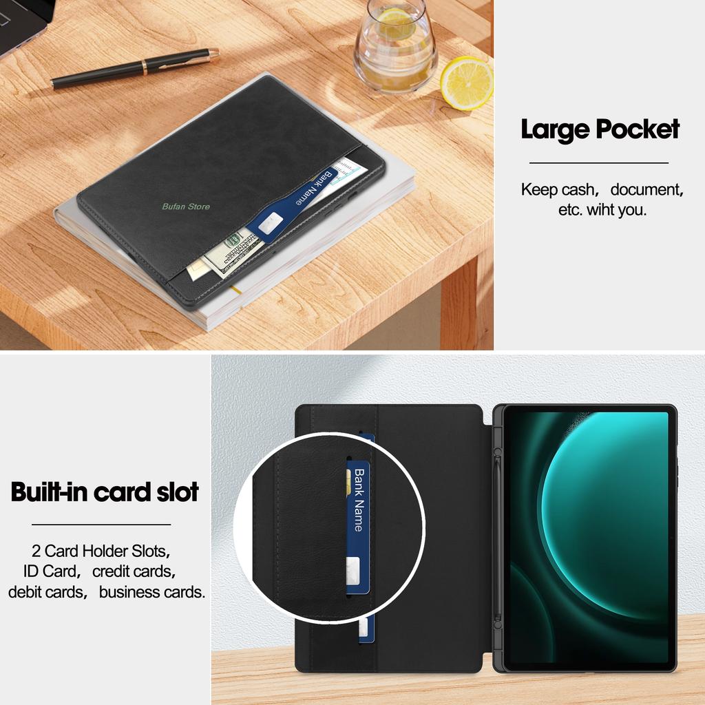 Case for Samsung Galaxy TAB S9FE S9 11inch A9 Plus SM-210 SM-X510 X516 SM-X716B X718U Business tablets Auto Wake cover