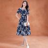 Kebeier 2025 Summer Floral A-Line Midi Dress