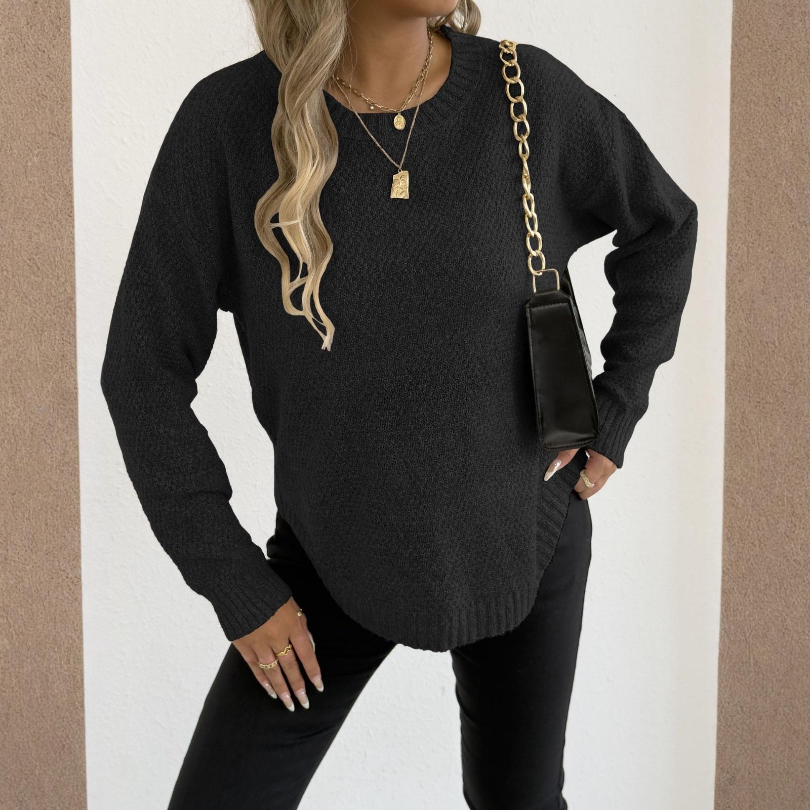 

Женская футболка с винтажным цветочным принтом, круглым вырезом, свободная, с длинным рукавом, средней длины, с большим пальцем, с утечкой M чёрный