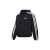 Essentials Women's Black White 3-Stripes Woven Windbreaker HT3399