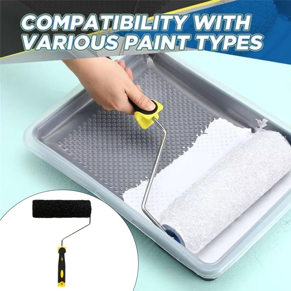 Smooth Plastering Painting Roller Set Comfortable Handle Compound Roller Texture Roller Homeowners
