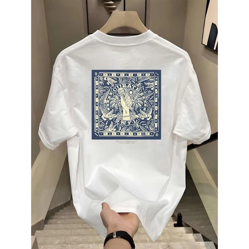 2026 Cotton Trendy American Cool And Stylish Tshirt With Trendy Personalized Print Summer Roundneck Shortsleeved Tshirt