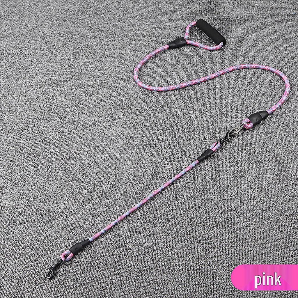Dual-Head Wave Pattern Dog Leash for Outdoor Walking