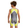 Canottiera da Lotta per Ragazzi Color Block Senza Maniche Lunghezza Coscia Body per Sport Allenamento Esercizio Ciclismo Allenamento