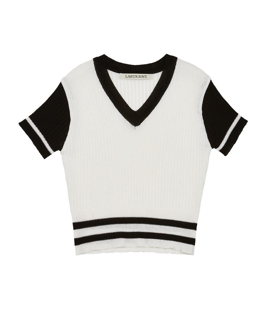 LARTIGENT L3 Bold Double Line Knit(Black)
