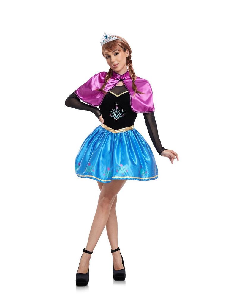 Disney Princess and Villain Cosplay Costumes: Snow White, Belle, Anna, Ariel, Evil Queen, Sleeping Beauty, Red Queen.