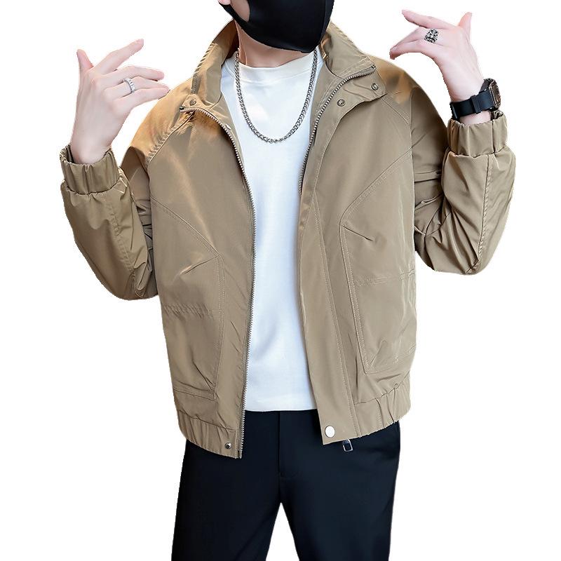 2025 Autumn Men's Trendy Korean Style Youth Jacket - Lightweight and Stylish