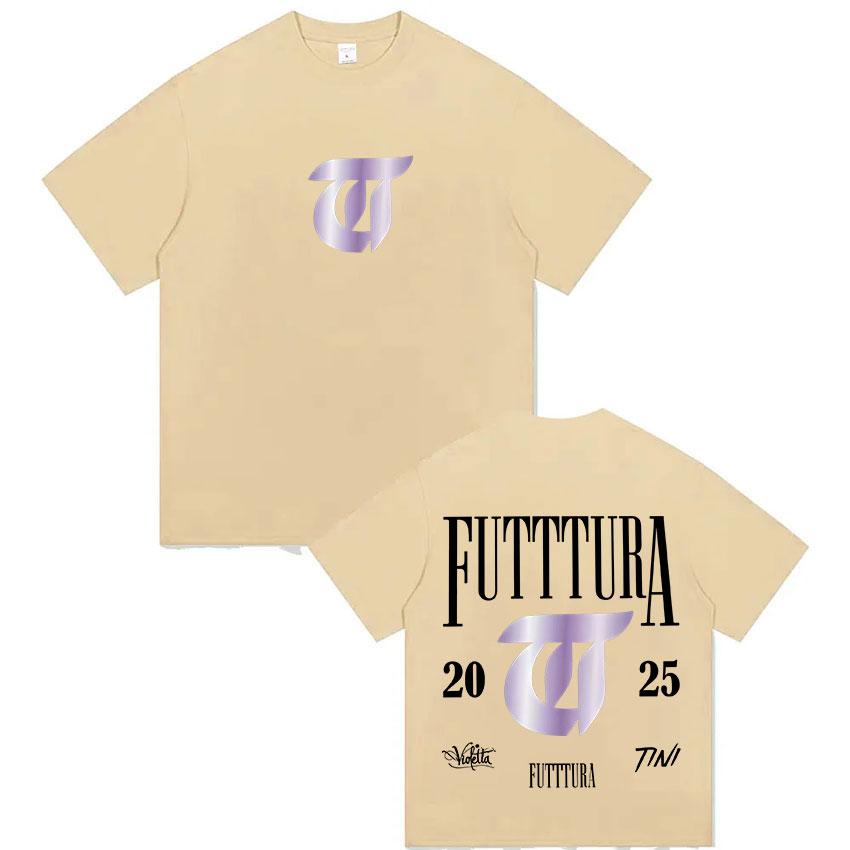 Tini Stossel Futtura Tour 2025 Album Merchandise Tshirt for Men and Women Pop Music Cotton Short Sleeved Retro Style