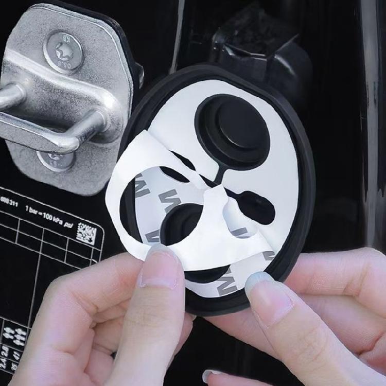 Pack of 4  Car Door Lock Silicone Pads Cushion Shock Minimize Sound Block Moisture Easy Installation for Automobiles