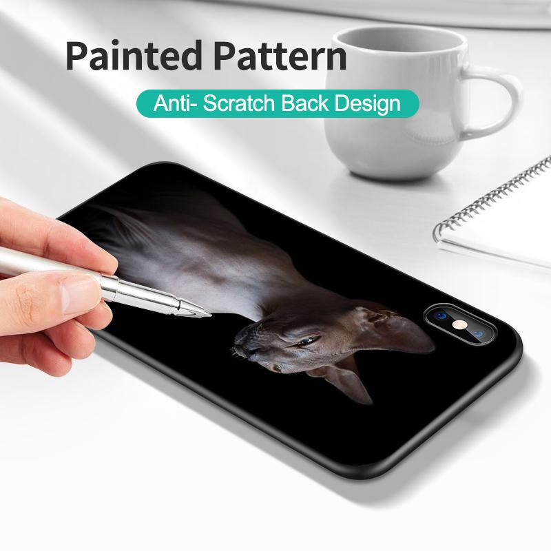 Black Tpu Case For Motorola Edge 20 Lite Pro 2021 S Moto E20 E30 E40 E7 4G G 5G Plus Sphynx Cat