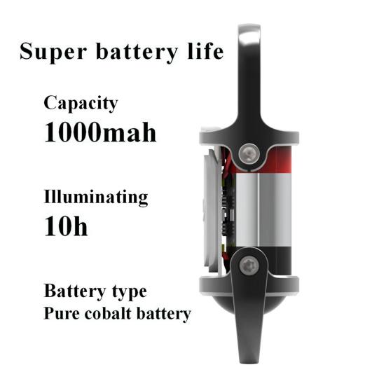 Rechargeable LED Flashlight High Brightness 3 Lighting Modes Waterproof Compact Portable Keychain Flashlight Mini Torch