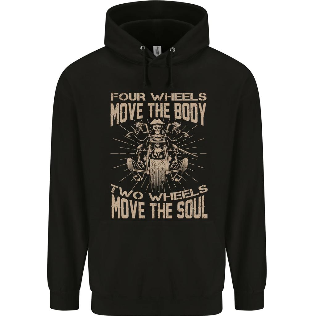 Two Wheels Biker Motorcycle Motorbike Hoodie