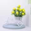 Simulation Flower Decorations Rattan Flower Basket Tricycle Bicycle Model Home Garden Wedding Party Decoration Romantic And Cute