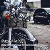 Neween Motorcycle Tool Bag, Motorcycle Fork Bag PU Leather Universal Saddlebag Front Fork Handlebar Sissybar Storage Roll Pouch For Sportster,