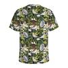 Fresh Coconut Palm 3D Digital Printed Men's Fashion Trendy Round Neck Short Sleeved T-shirt