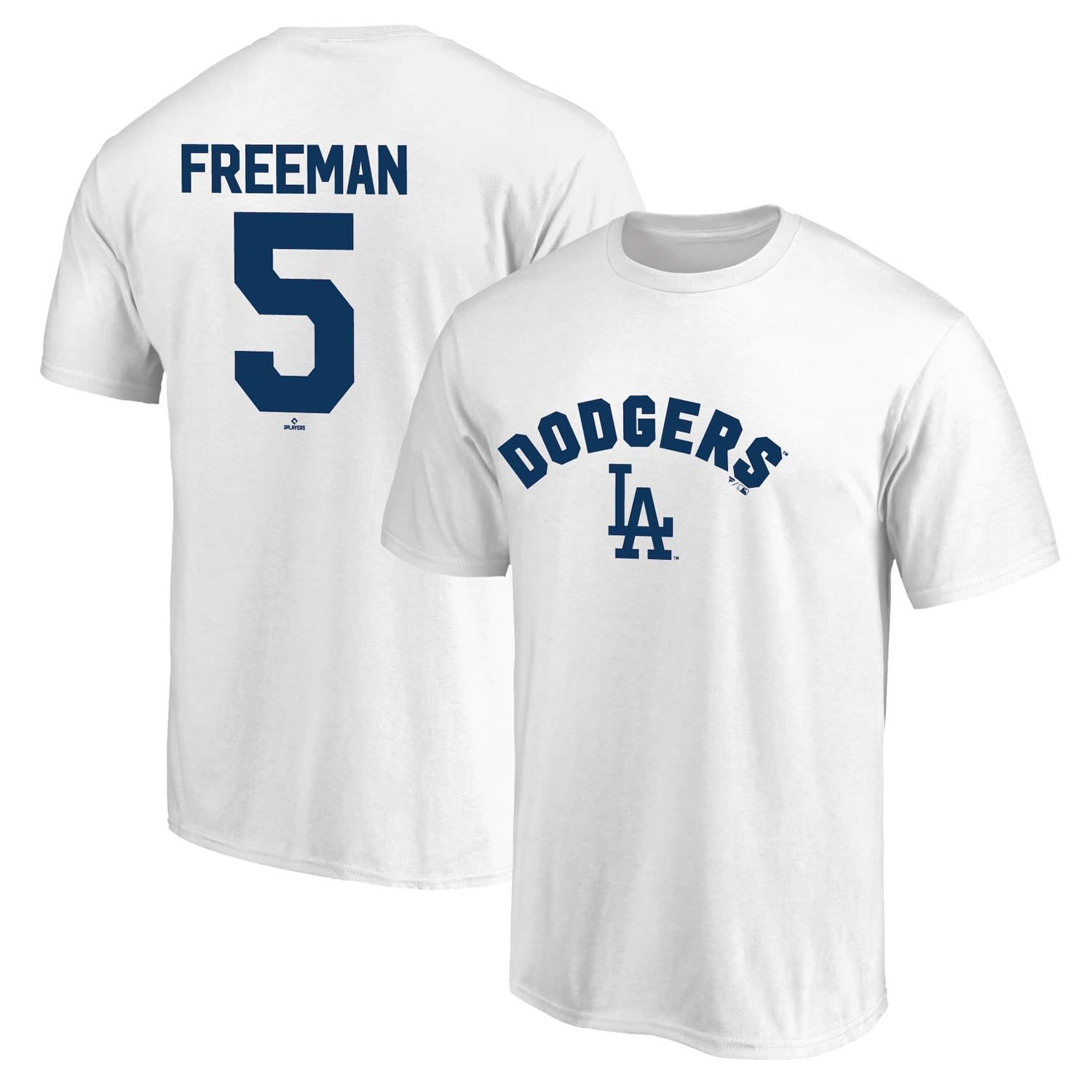 [Fanatics] Fanatics Los Angeles Dodgers Freddie Freeman Name and Number T-Shirt White ML25AS0007 WHITE (WHITE)