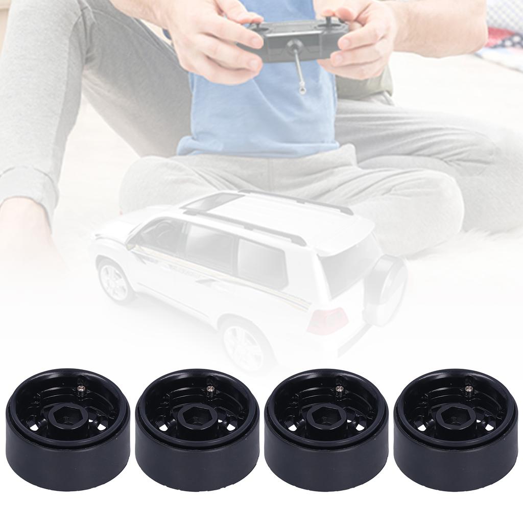 4Pcs 1/10 RC Bdlock Wheel Hubs 12 Holes Metal Wheel Hub Replacement for  / 