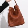 Handgestrickter lässiger Gemüsekorb Eimer Damen Tasche Große Kapazität Ein Schulter Hochwertig