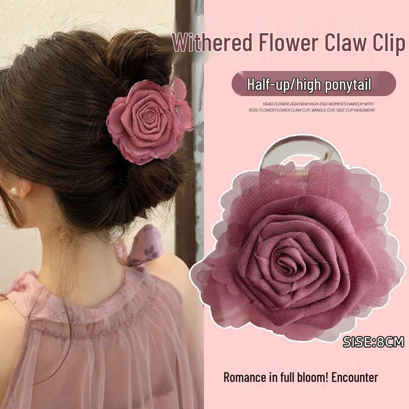 Elegant French Retro Small Shark Hair Clip for Thin Hair