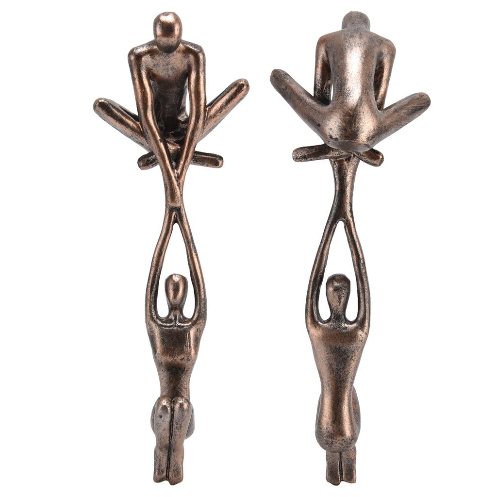 Dancing Sculpture Resin Statue Couple Figurine Ornament for Home Office Desktop Decor