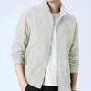 Moda Uomo Giacca Larga Casual Tinta Unita Primavera Autunno Coreano Abbigliamento Maschile Versatile Traspirante Manica Lunga Zip Cardigan Cappotto