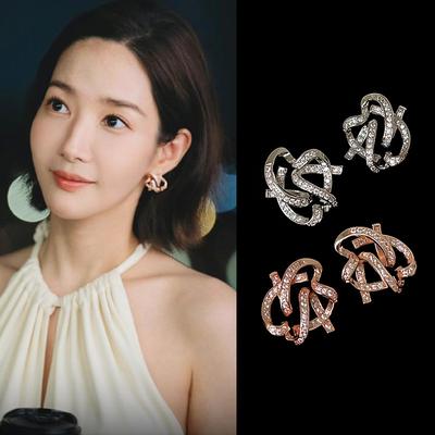 Циркон Сережки з ланцюжками Жіночі Легка розкіш Високе відчуття Особистість Універсальні Модні Сережки Сережки