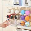 Single/Double/Triple Stackable Water Bottle Holders Refrigerator Storage Bins Kitchen Wine Organizer Stand Organization Rack