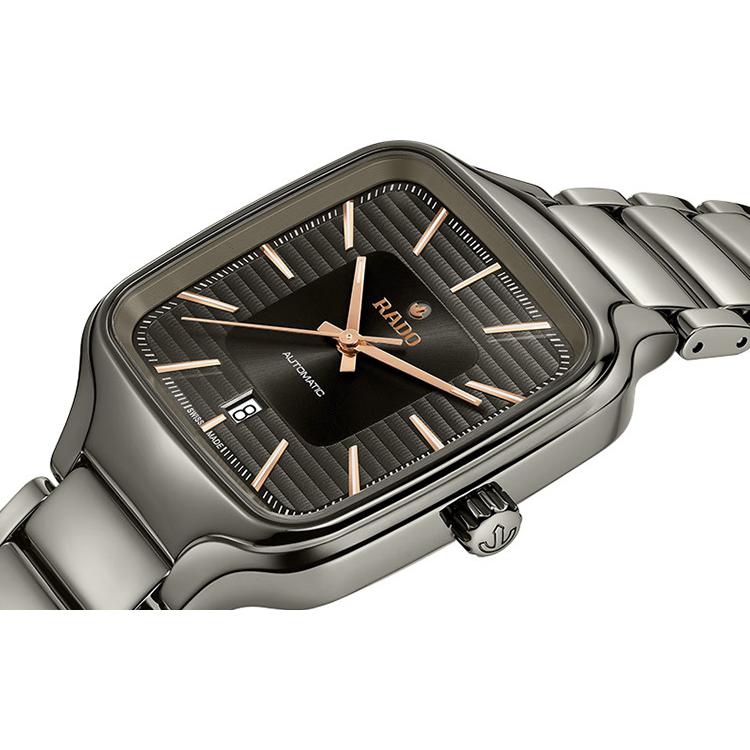 RADO radar true self series automatic mechanical movement plasma ceramic machinery simple business men's watch Swiss watch gray dial R27077102