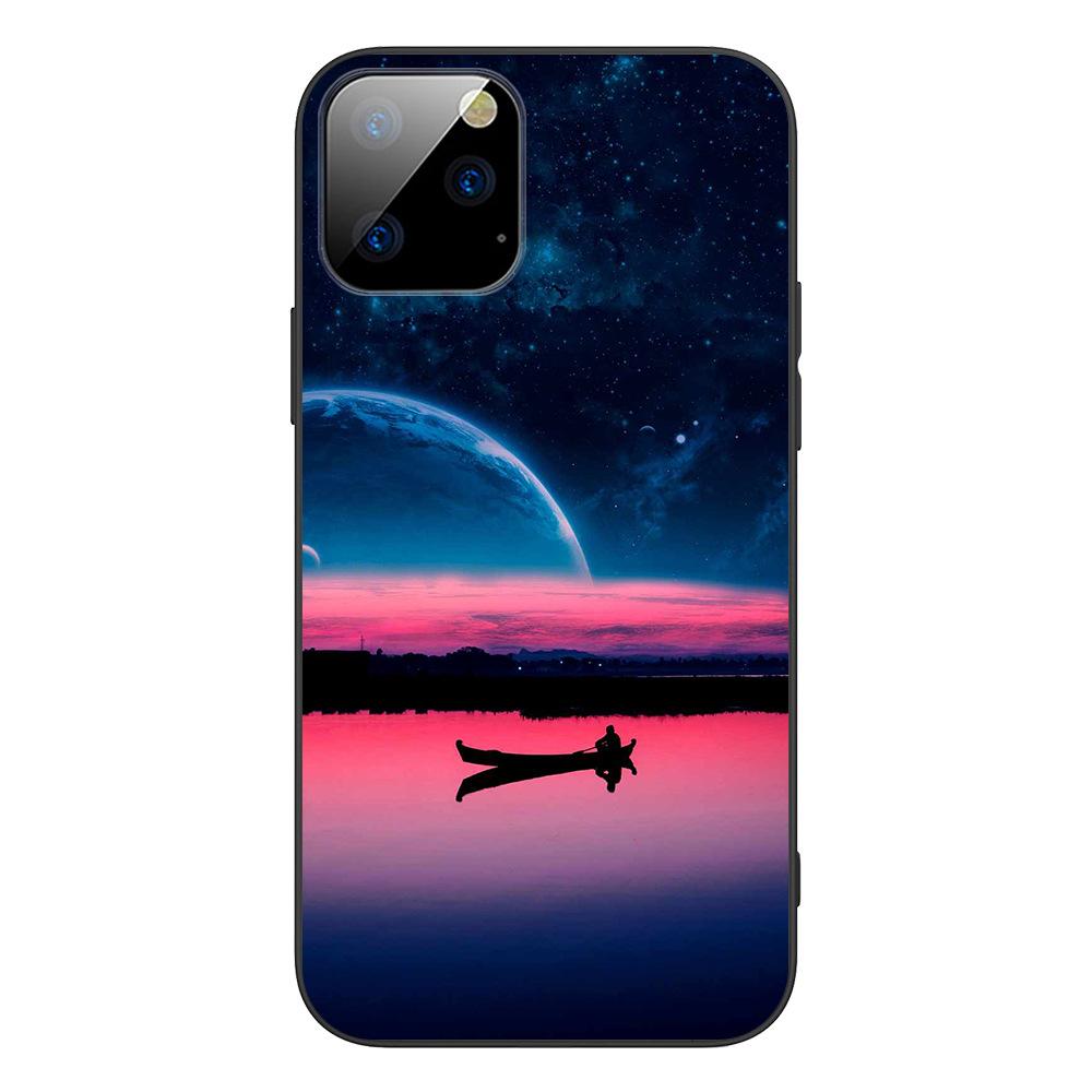 Applicable To IPhone16 Starry Sky Scenery Mobile Phone Case, New Moon Star Universe Couple Literary Mobile Phone Case