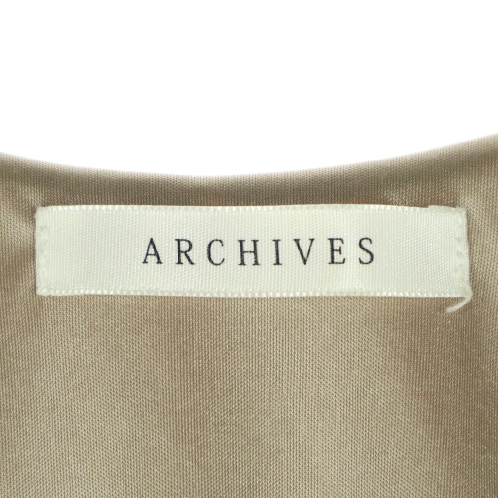 Archives No Sleeve Long Dress Beige Women Used