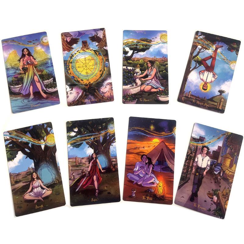 12X7CM Nomad Soul Warrior Tarot Cards - Nomadic Tarot Game Set