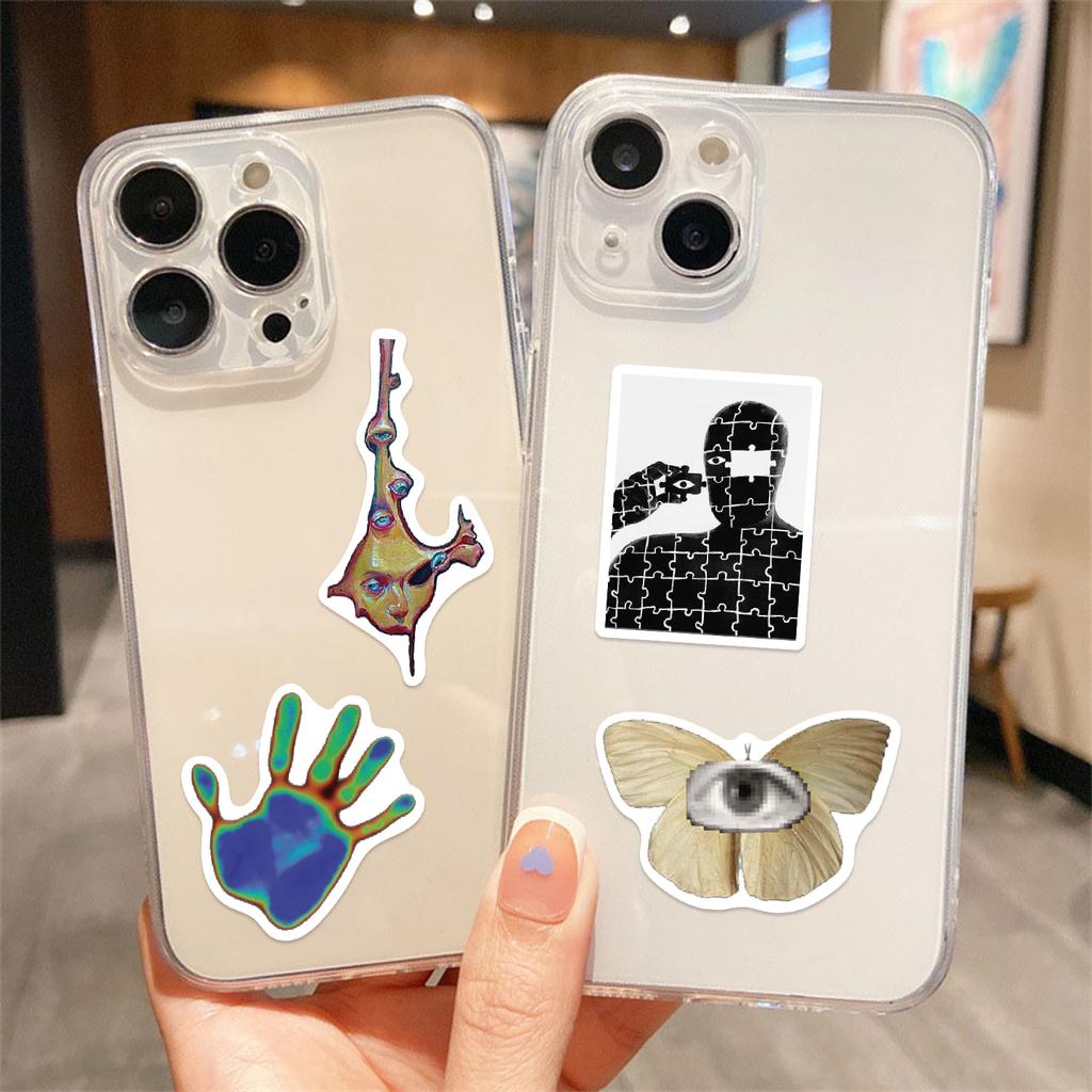 50 PZ Adesivi Estetici Dream Core Opere d'Arte Graffiti Chitarra Telefono Cellulare Laptop Decorativi Impermeabili