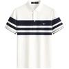 Septwolves Men's 7A Antibacterial Cool Stripe Polo T-Shirt