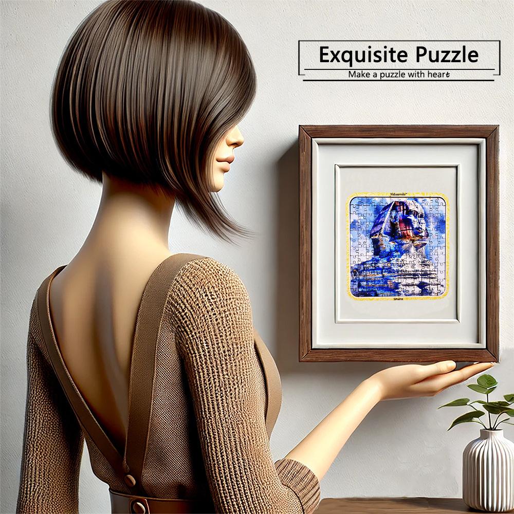 The Sphinx Is A 144-piece Wooden Puzzle with Unique Shapes Suitable As A Birthday Gift