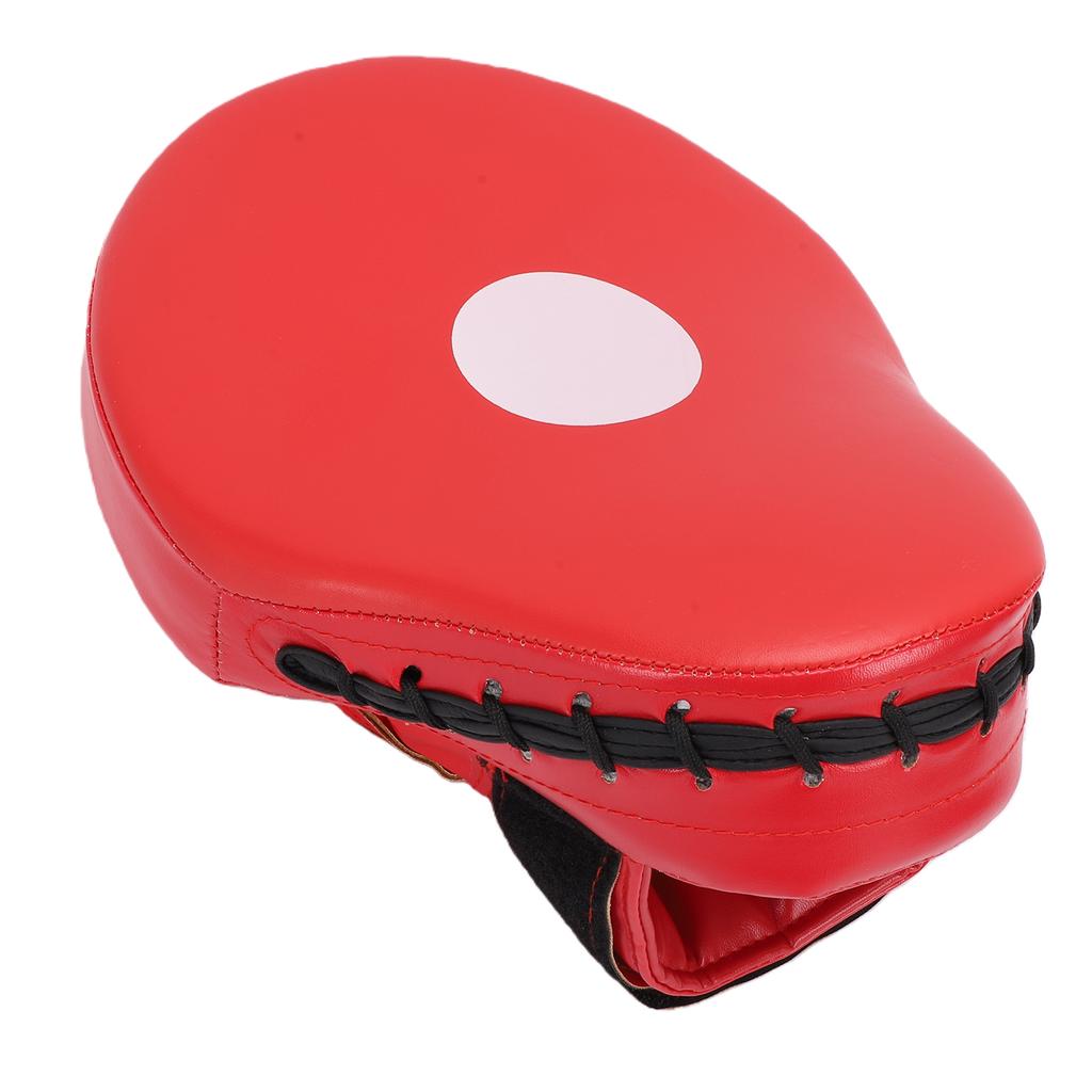 Boxing Curved Punching Mitt PU Leather Boxing Pad with Strap for Taekwondo Training