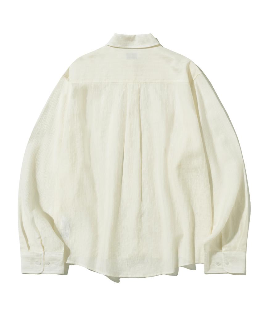 FILLUMINATE (W) See-Through Loose Fit Shirt - Ivory