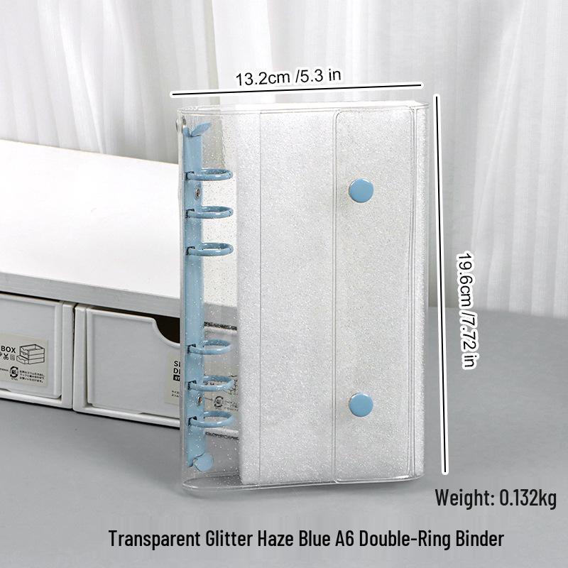 M5 Transparent PVC Binder Cover for A6/A7 Photocards & Stickers