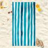 Beach Vibes: Stunning Blue and White Striped Beach Towel for Ultimate Comfort! Suitable for Towels, Bath Towels, Beach Towels