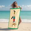 1 pièce Serviette de Plage Aventure de Pippi Serviette de Plage Microfibre Fine Absorbante Pour Plage Natation Yoga Bain Sports 0917274