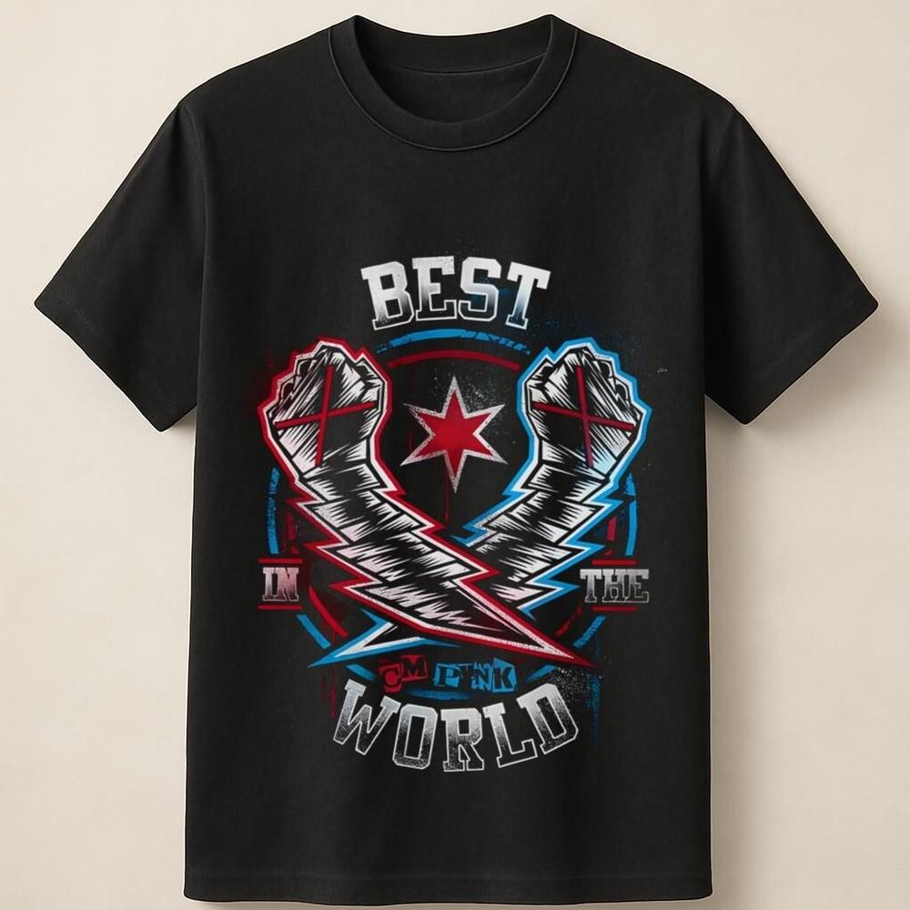 CM Punk Лучший в мире Икона борцовского ринга Унисекс Футболка Унисекс Футболка S
