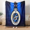 Coperta in Flanella con Stemma del Club Brugge Fc, Morbido Poliestere, Design Moderno, Per Tutte le Stagioni per Campeggio, Viaggi, Regali per le Feste o Compleanni