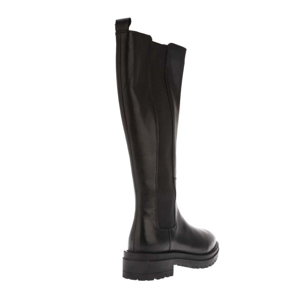 Dune London Womens/Ladies Leather Elasticated Panel Knee-High Boots